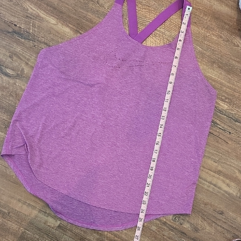 Nike Dri-FIT Purple Dotted Swoosh Tank Top Women's Size XL - Picture 9 of 10